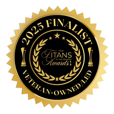 2025 MSP Titans of the Industry Finalist, Veteran-Owned or Led seal