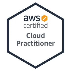 AWS Certified Cloud Practitioner badge